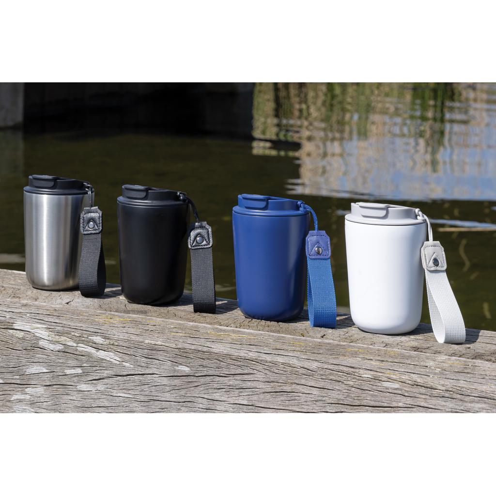 RCS cană termoizolantă din oțel reciclat cu șnur Cuppa blue