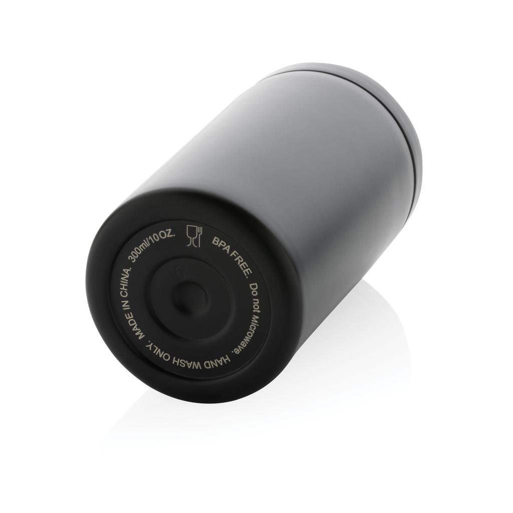 Cană termoizolantă etanșă cu pereți dubli RCS RSS, cu sistem de blocare black