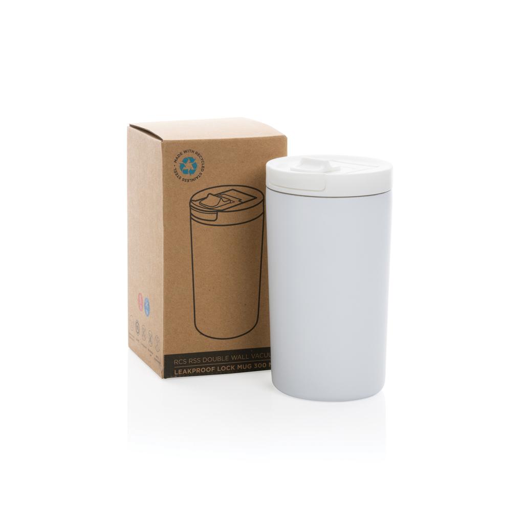 Cană termoizolantă etanșă cu pereți dubli RCS RSS, cu sistem de blocare transparent