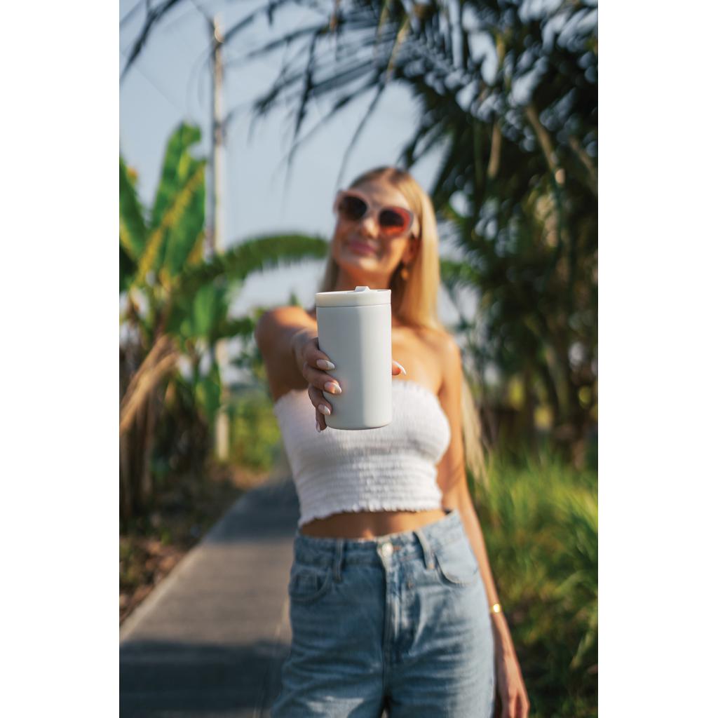 Cană termoizolantă etanșă cu pereți dubli RCS RSS, cu sistem de blocare transparent