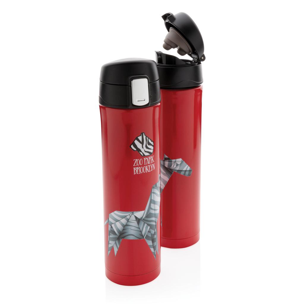 Termos cu sistem de închidere ușoară RCS Re-steel red