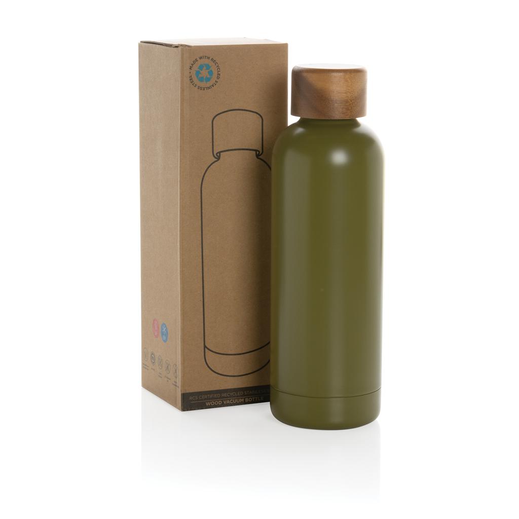 Sticlă termoizolantă din oțel inoxidabil reciclat, certificată RCS Wood green