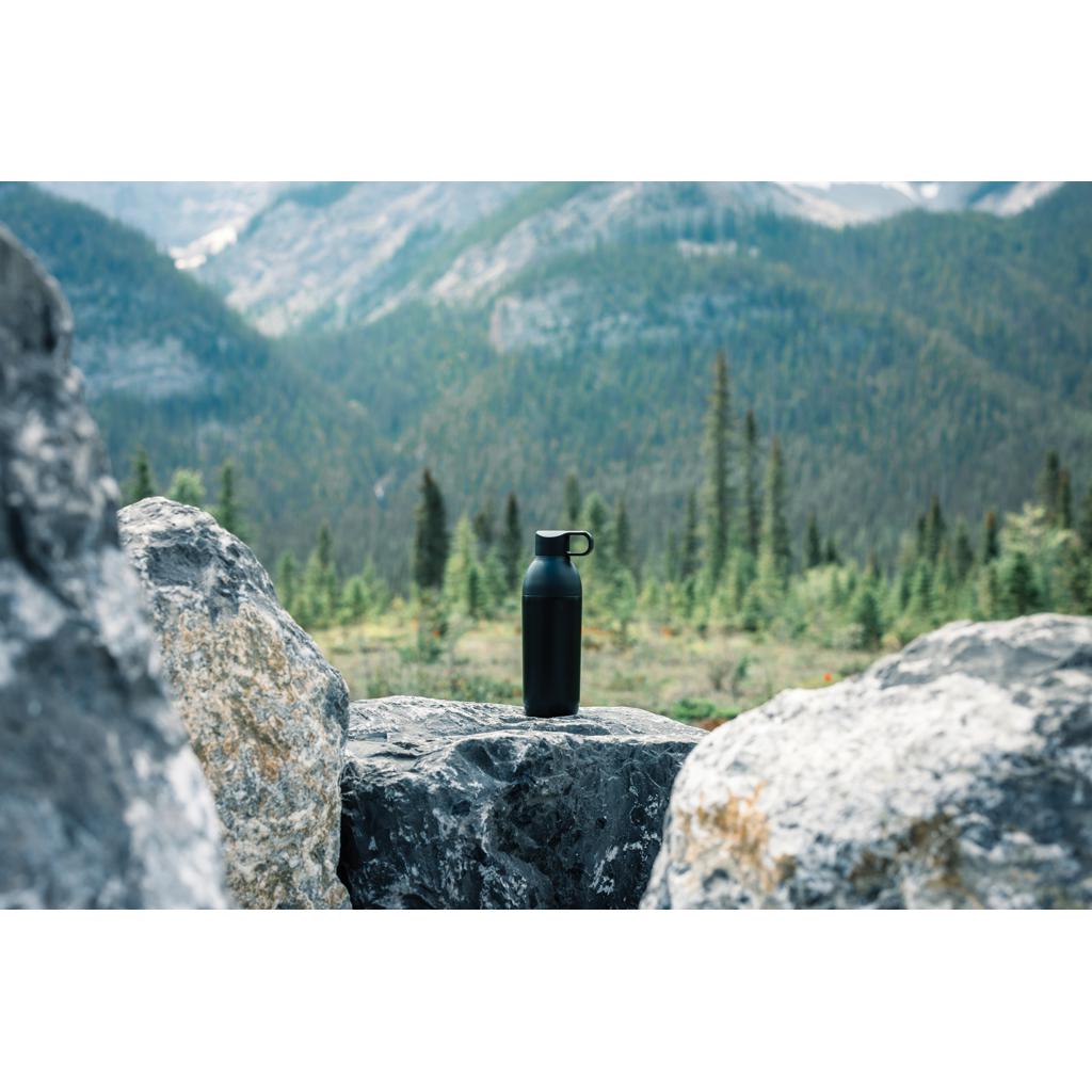 Sticlă termoizolantădin oțel inoxidabil reciclat RCS Flow  black