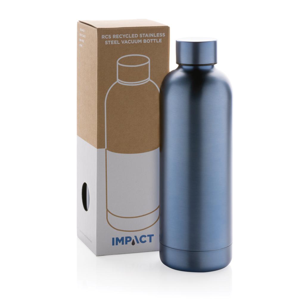 Sticlă termoizolantă din oțel inoxidabil reciclat RCS Impact light blue