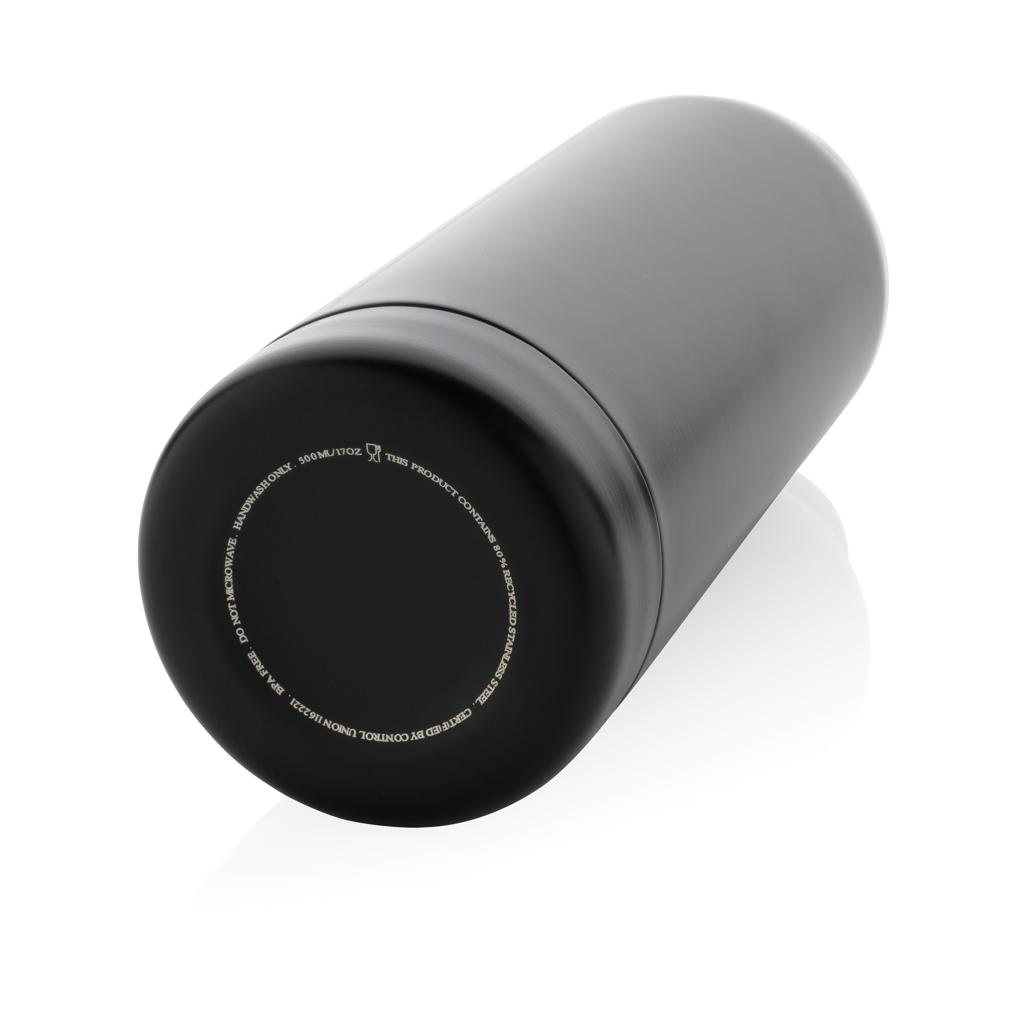 Sticlă termoizolantă din oțel inoxidabil reciclat RCS Impact black