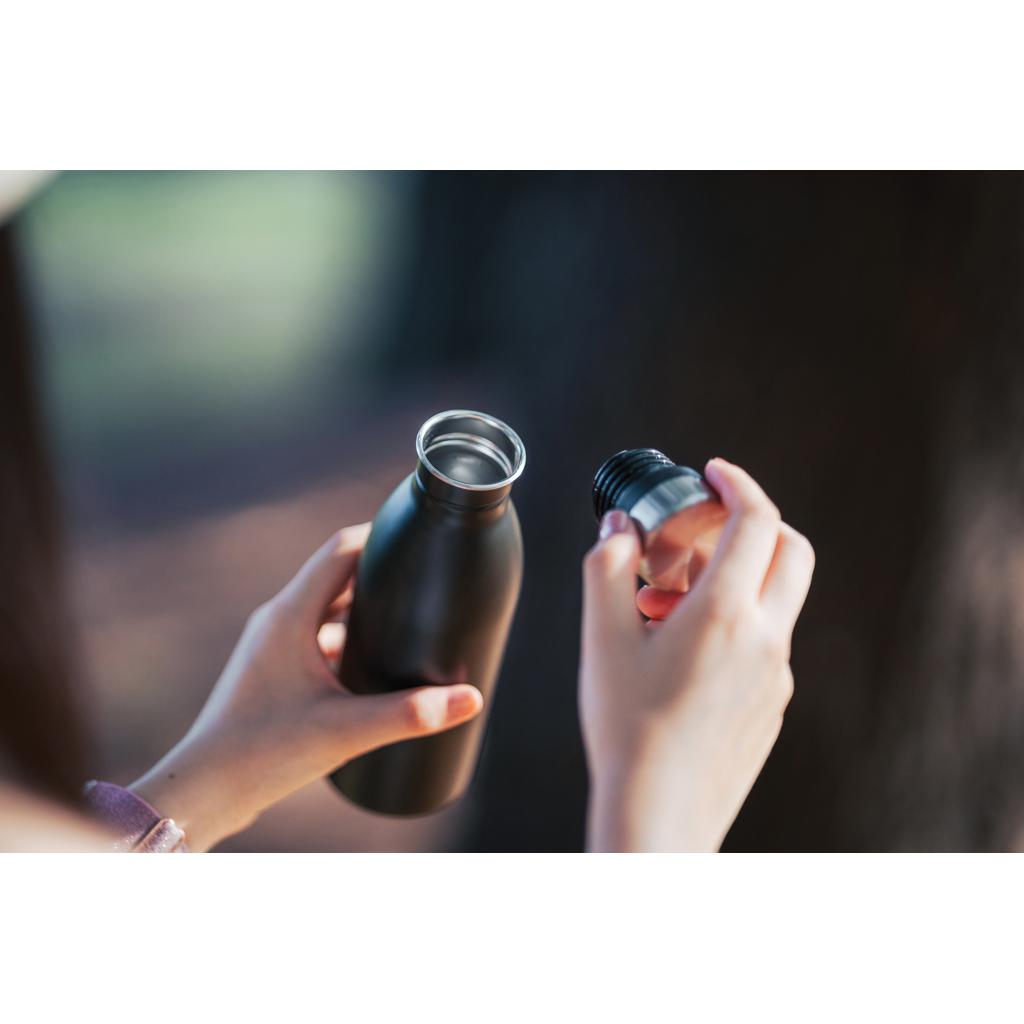 Sticlă de apă deluxe din oțel inoxidabil reciclat RCS black