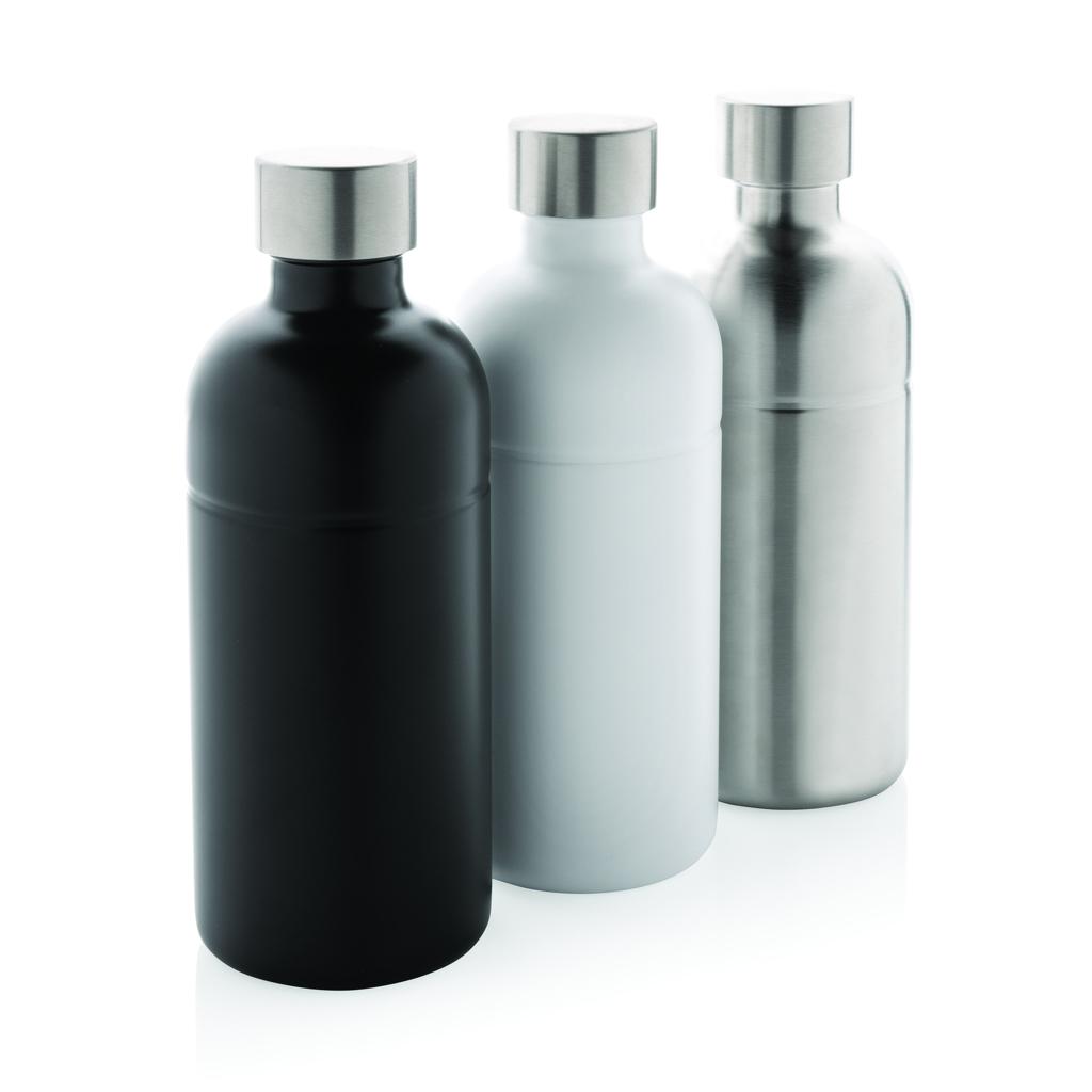 Sticlă pentru băuturi carbogazoase din oțel reciclat, certificată RCS Soda silver