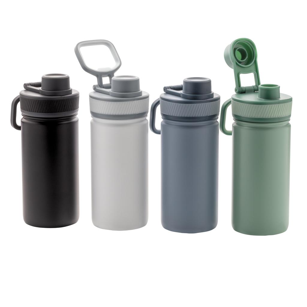 Sticlă termoizolantă din oțel inoxidabil cu capac sport, 550ml green