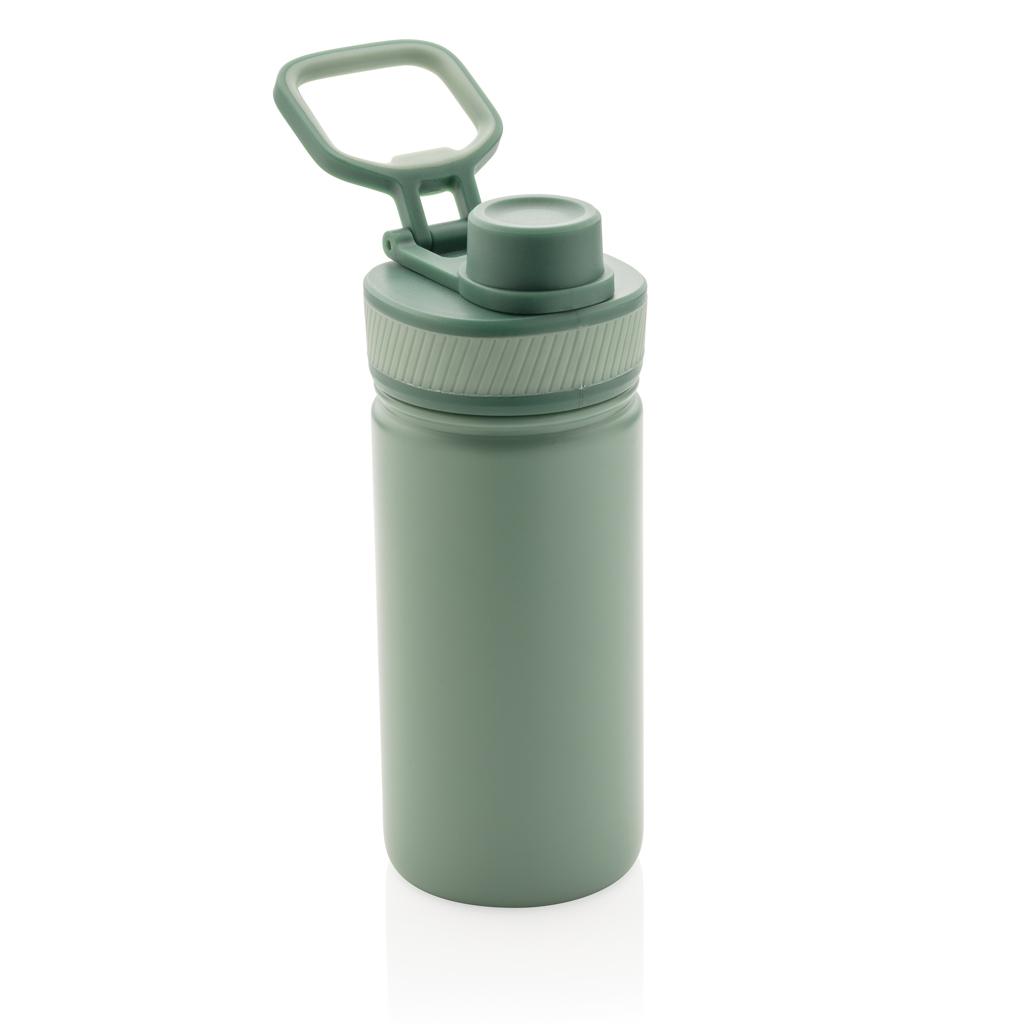 Sticlă termoizolantă din oțel inoxidabil cu capac sport, 550ml green