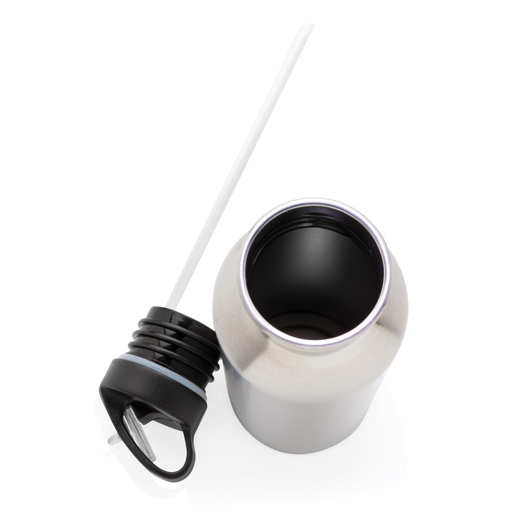 Sticlă de activitate deluxe din oțel inoxidabil silver