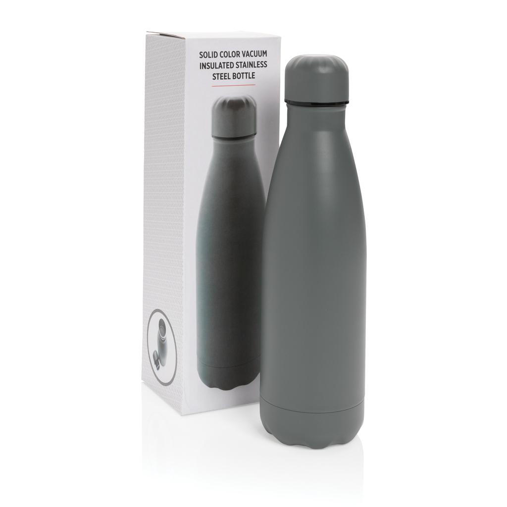 Sticlă termoizolantă din oțel inoxidabil, culoare solidă, 500 ml grey