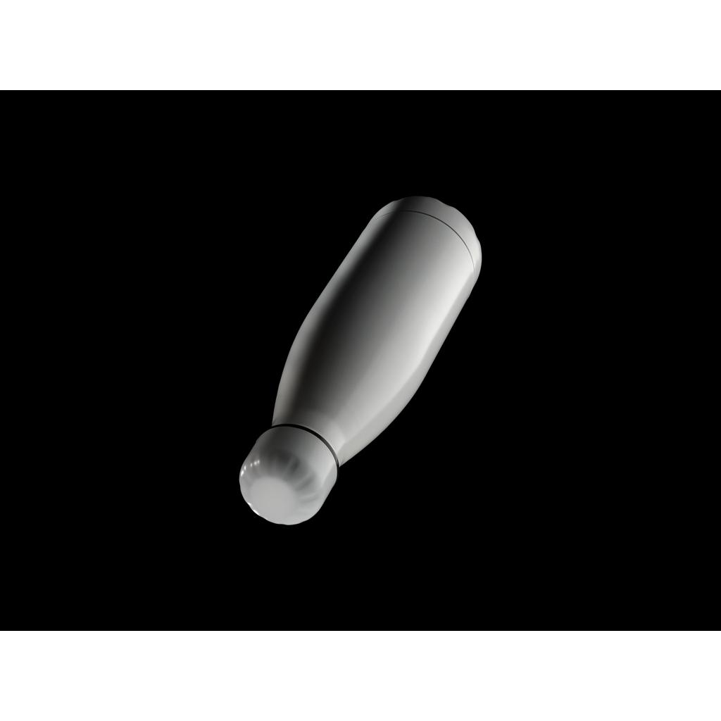 Sticlă termoizolantă din oțel inoxidabil, culoare solidă, 500 ml transparent