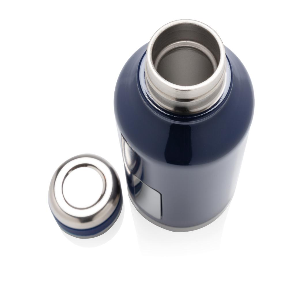 Sticlă termoizolantă etanșă cu plăcuță pentru logo navy