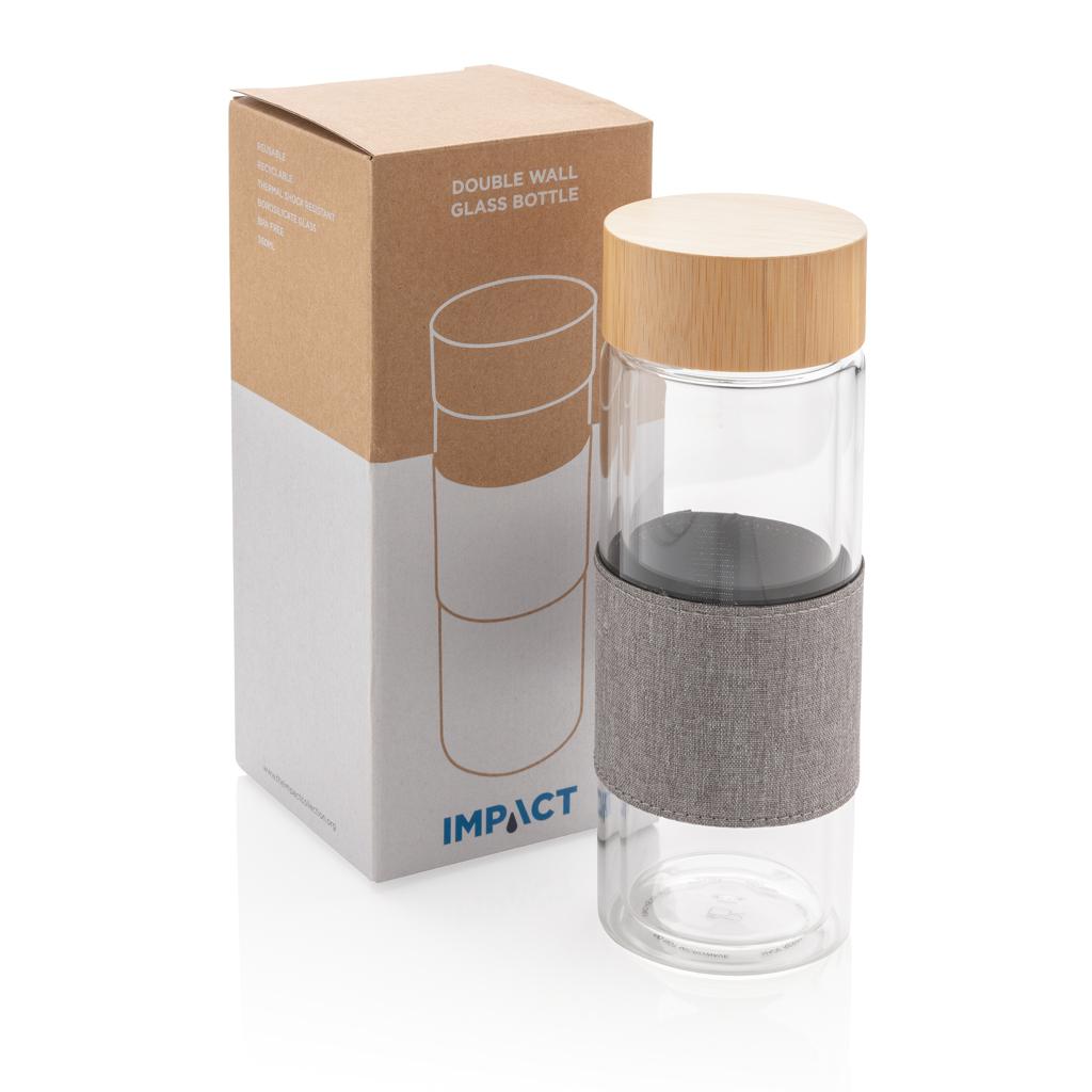 Sticlă cu pereți dubli din sticlă borosilicată Impact transparent