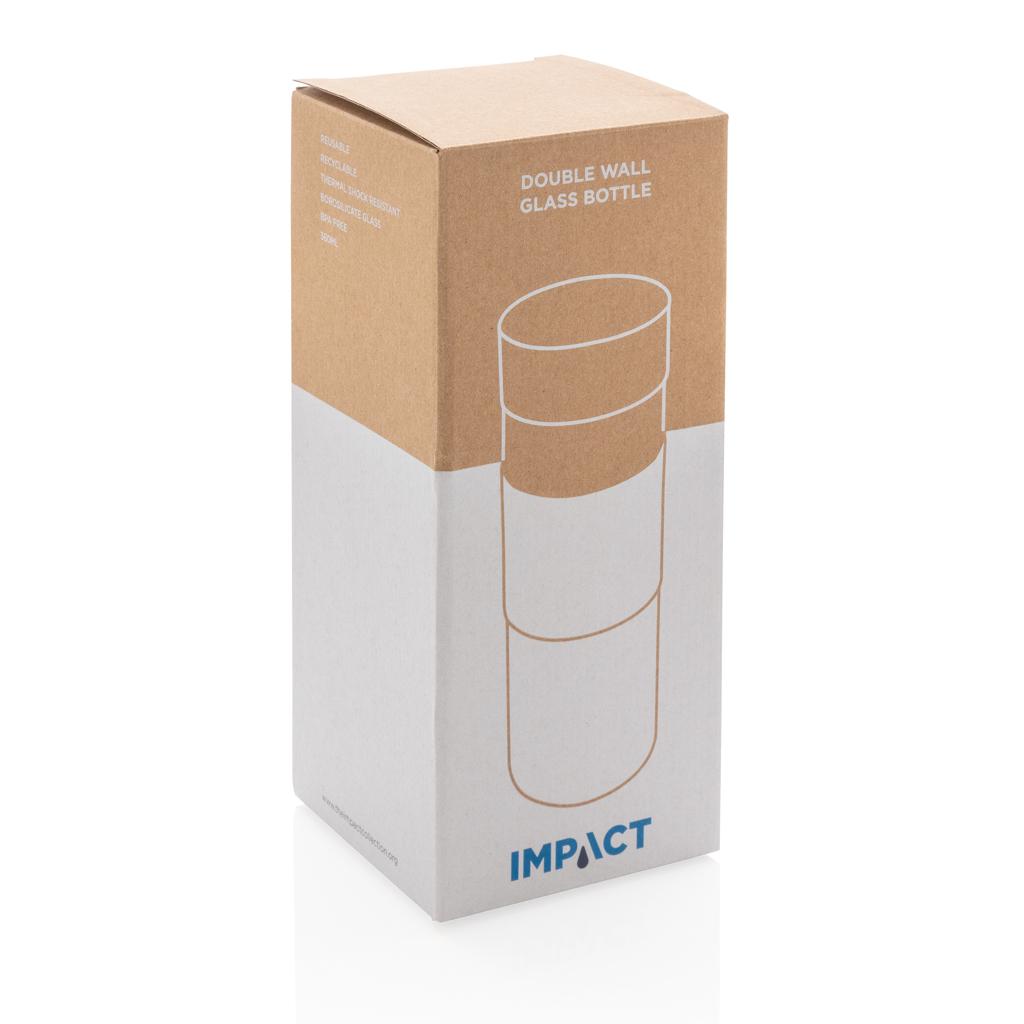 Sticlă cu pereți dubli din sticlă borosilicată Impact transparent