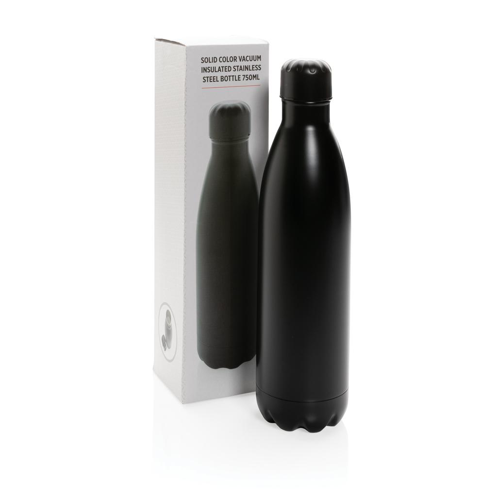 Sticlă termoizolantă din oțel inoxidabil, culoare solidă, 750ml black