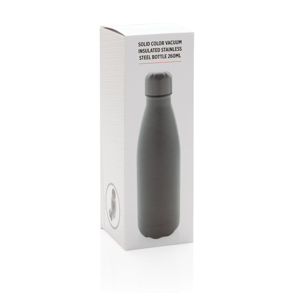 Sticlă termoizolantă din oțel inoxidabil, culoare solidă, 260ml grey