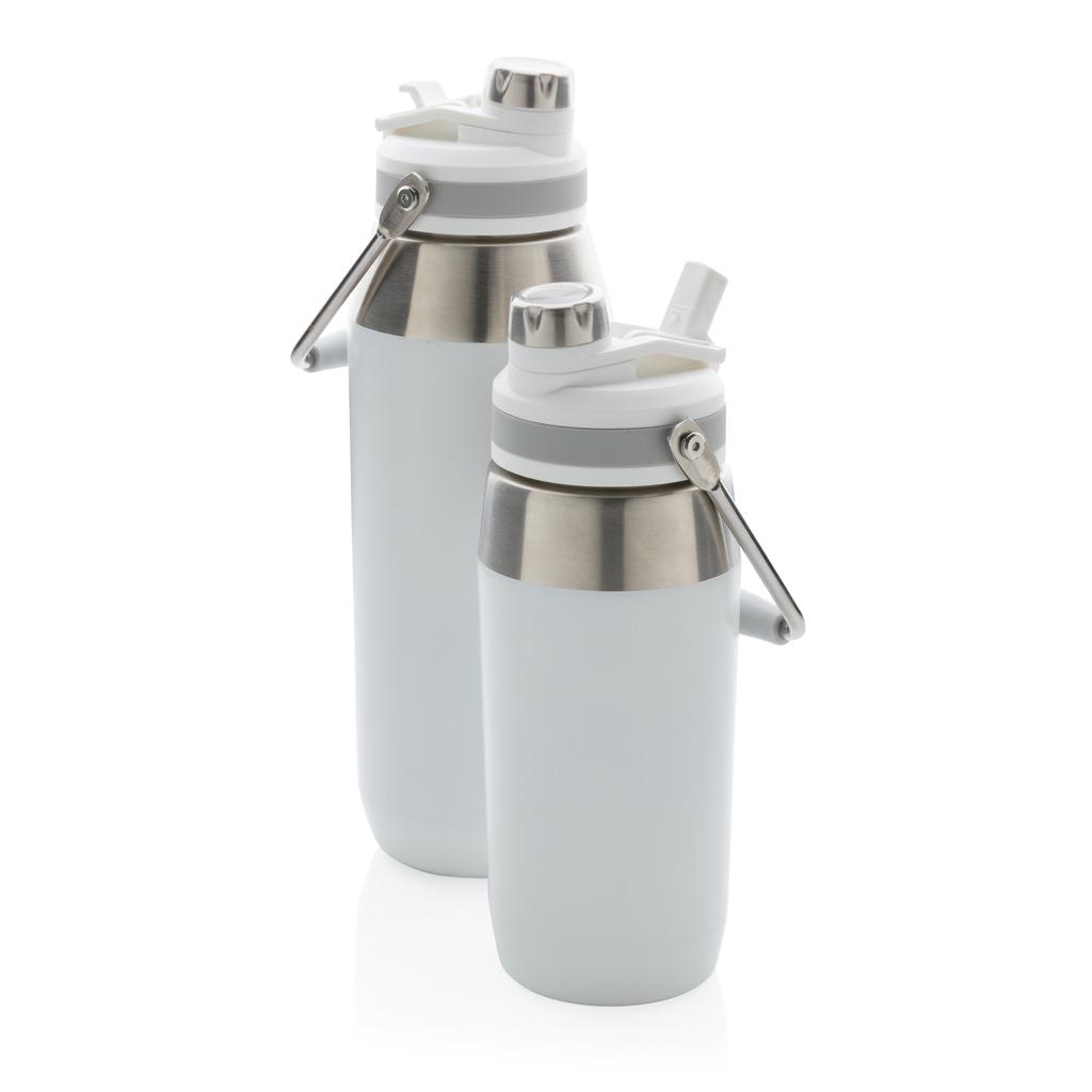 Sticlă termoizolantă din oțel inoxidabil cu capac cu funcție dublă 500ml transparent