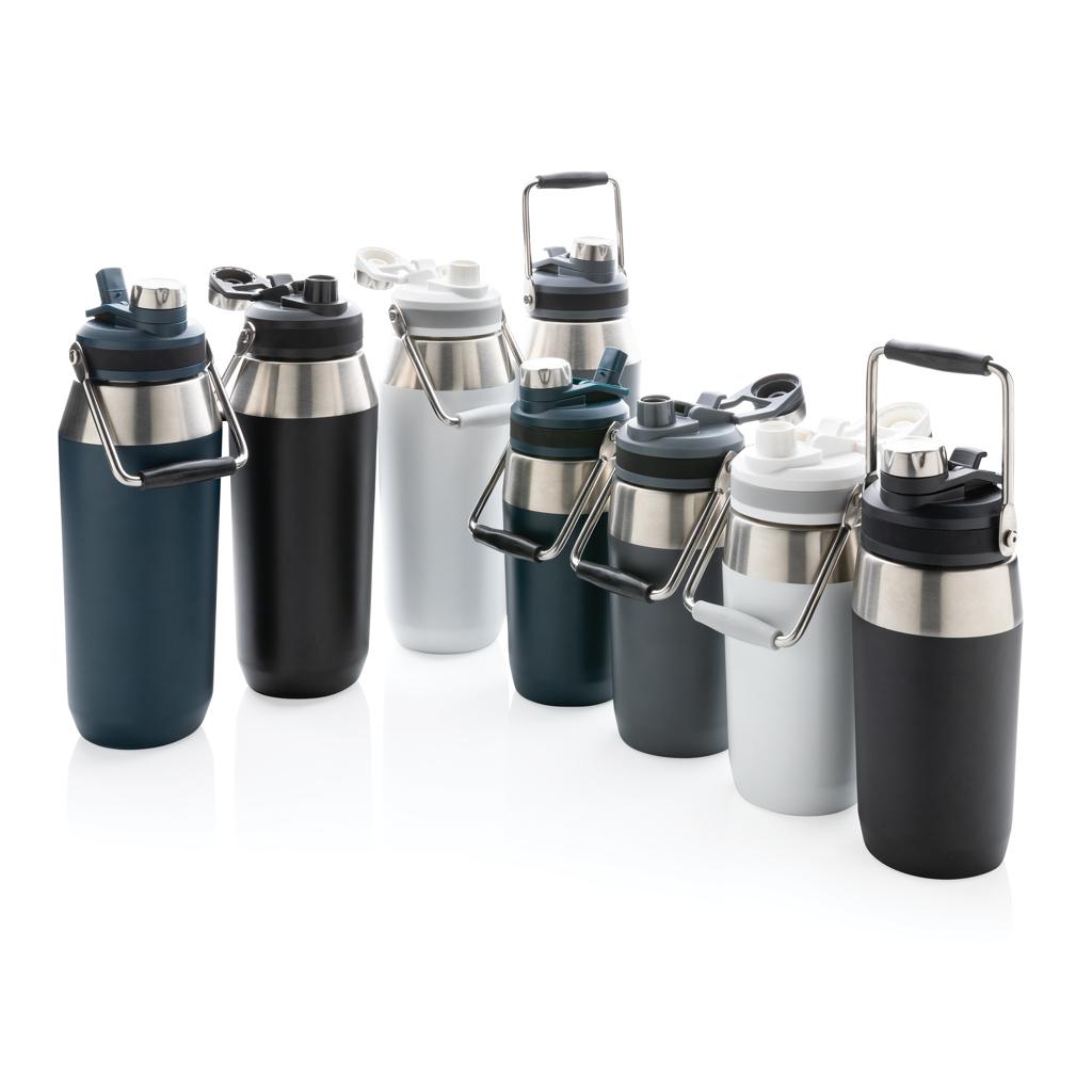Sticlă termoizolantă din oțel inoxidabil cu capac cu funcție dublă 500ml transparent
