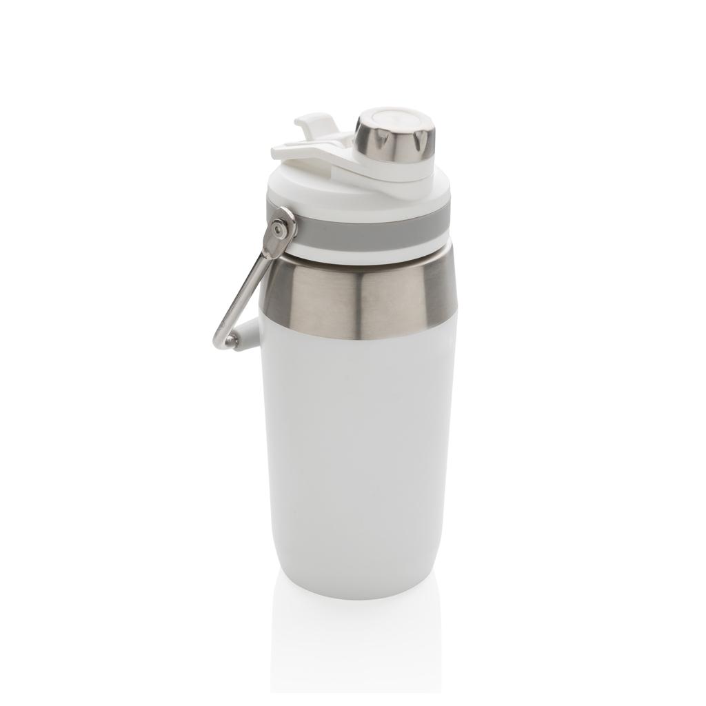 Sticlă termoizolantă din oțel inoxidabil cu capac cu funcție dublă 500ml transparent