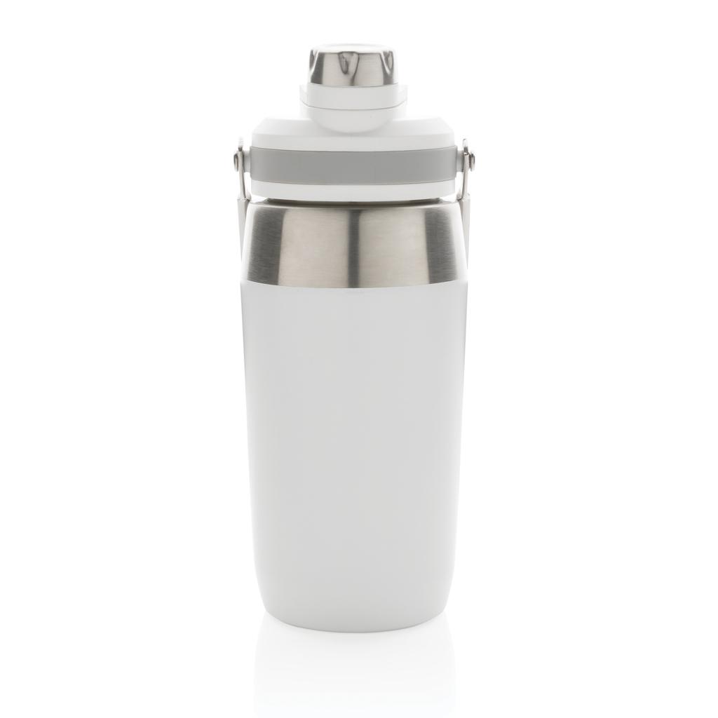 Sticlă termoizolantă din oțel inoxidabil cu capac cu funcție dublă 500ml transparent