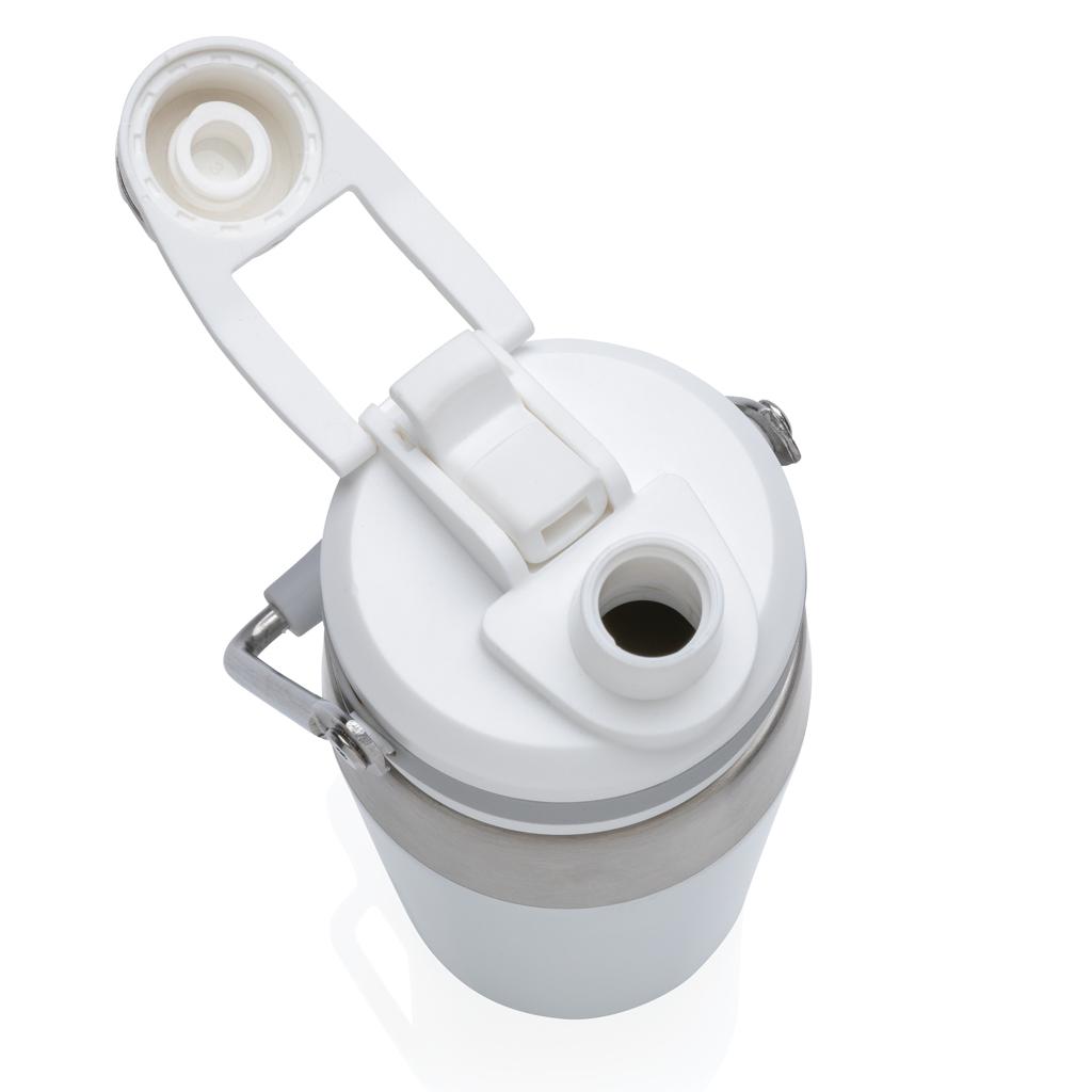 Sticlă termoizolantă din oțel inoxidabil cu capac cu funcție dublă 500ml transparent