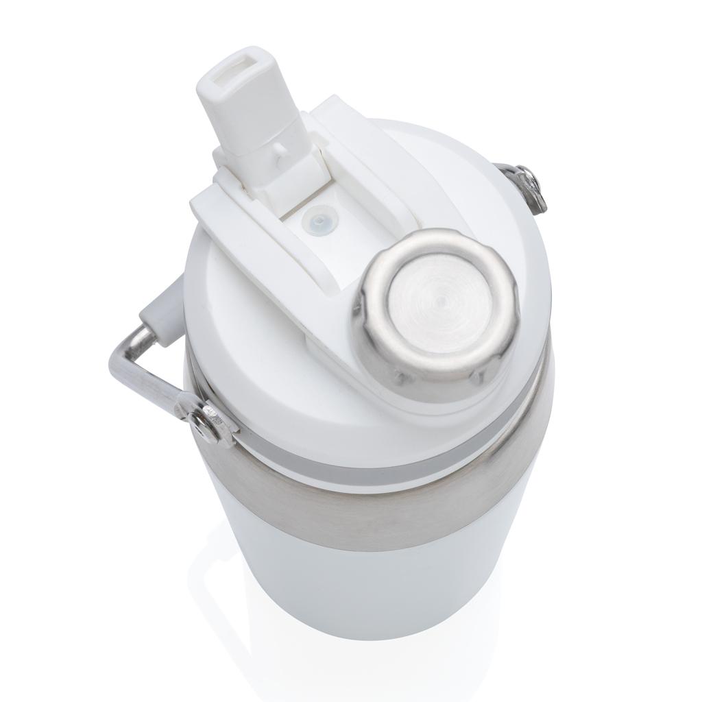 Sticlă termoizolantă din oțel inoxidabil cu capac cu funcție dublă 500ml transparent