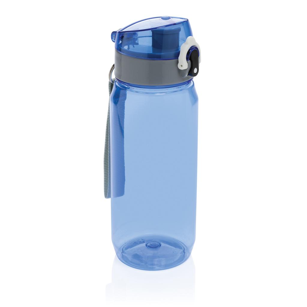 Sticlă de apă etanșă și blocabilă RCS din PET reciclat, 600ml Yide blue