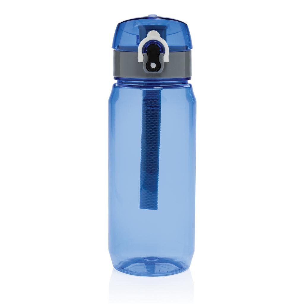 Sticlă de apă etanșă și blocabilă RCS din PET reciclat, 600ml Yide blue