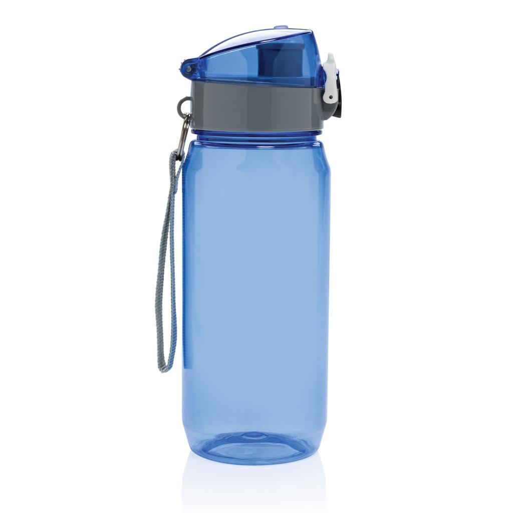 Sticlă de apă etanșă și blocabilă RCS din PET reciclat, 600ml Yide blue