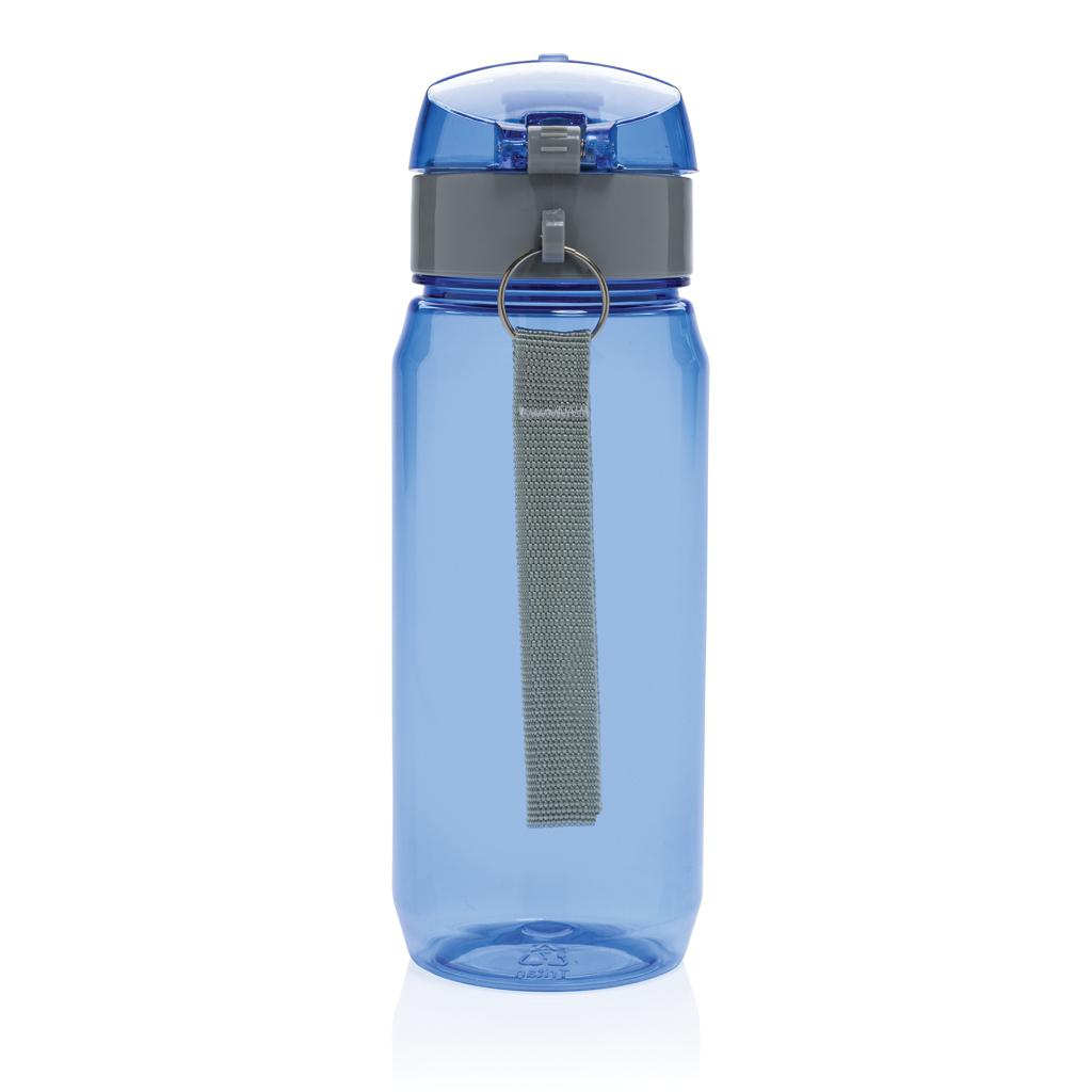 Sticlă de apă etanșă și blocabilă RCS din PET reciclat, 600ml Yide blue