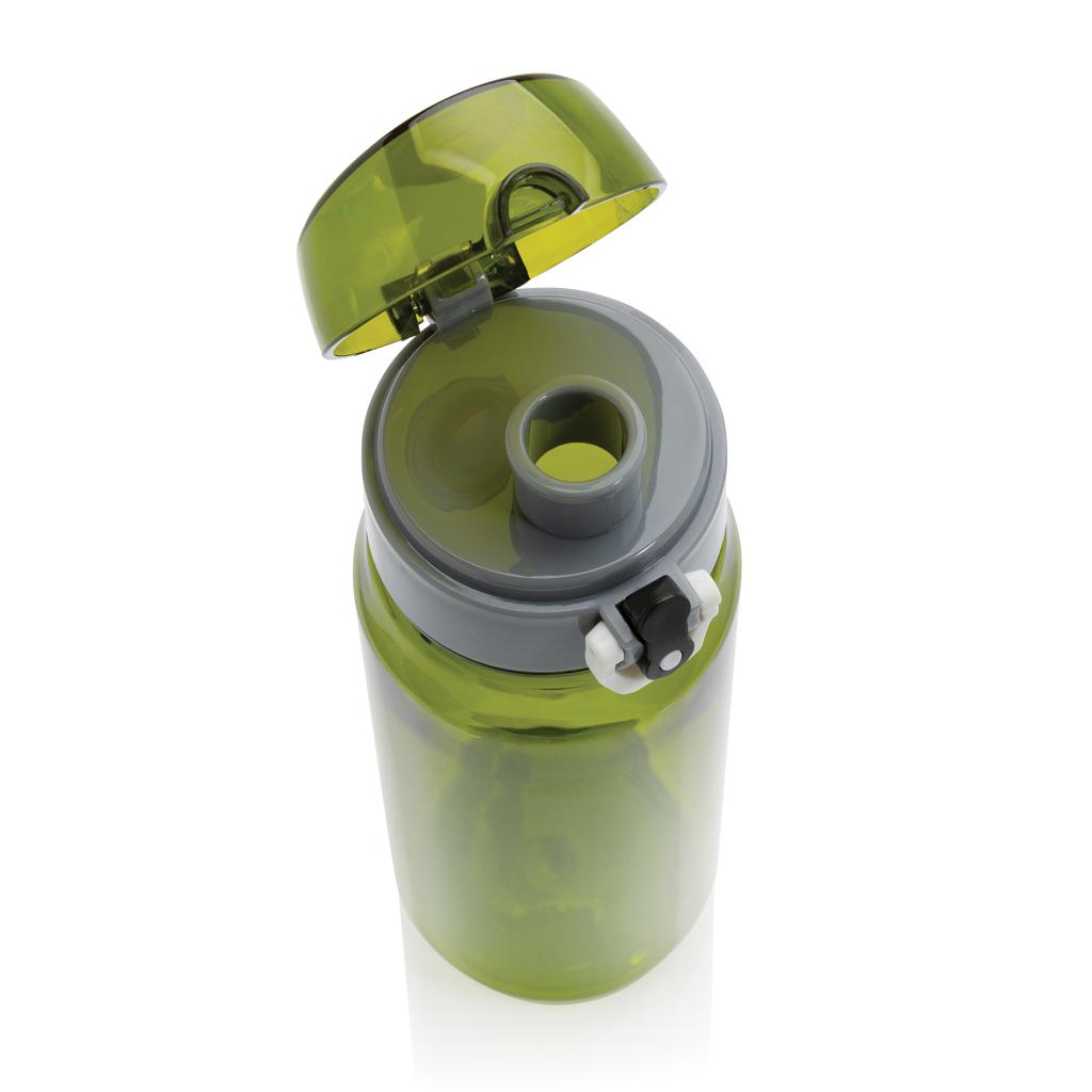 Sticlă de apă etanșă și blocabilă RCS din PET reciclat, 600ml Yide green