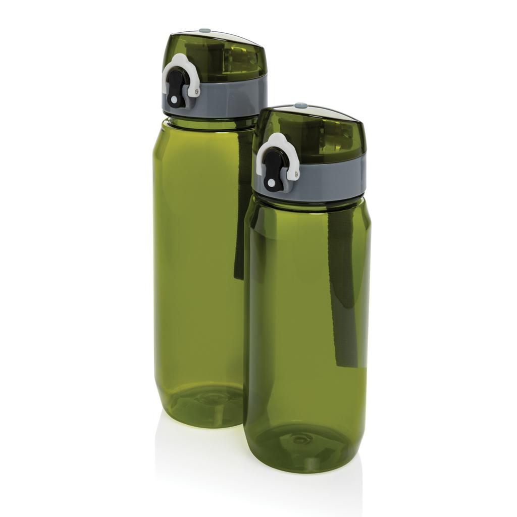 Sticlă de apă etanșă și blocabilă RCS din PET reciclat, 600ml Yide green
