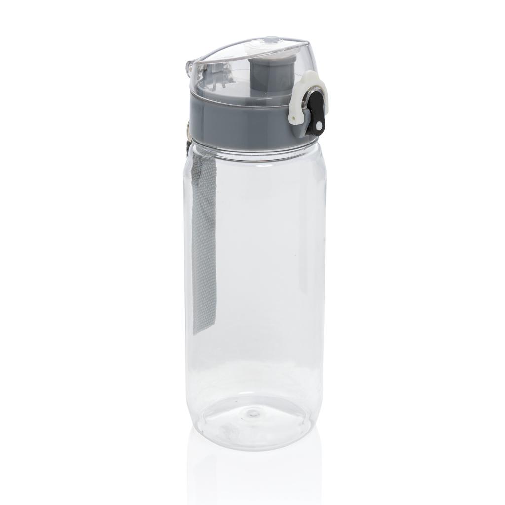 Sticlă de apă etanșă și blocabilă RCS din PET reciclat, 600ml Yide transparent