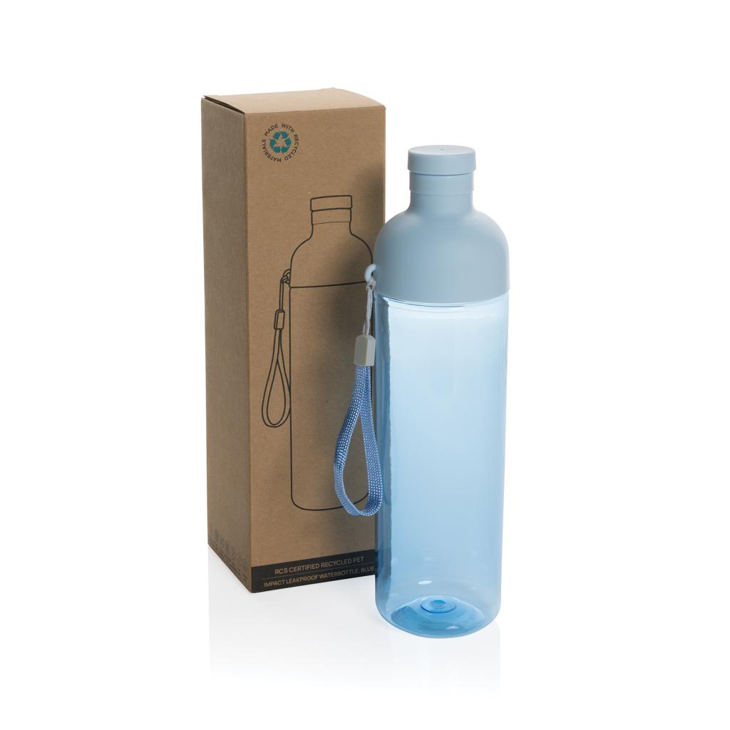 Sticlă de apă etanșă Impact RCS din PET reciclat, 600ml blue