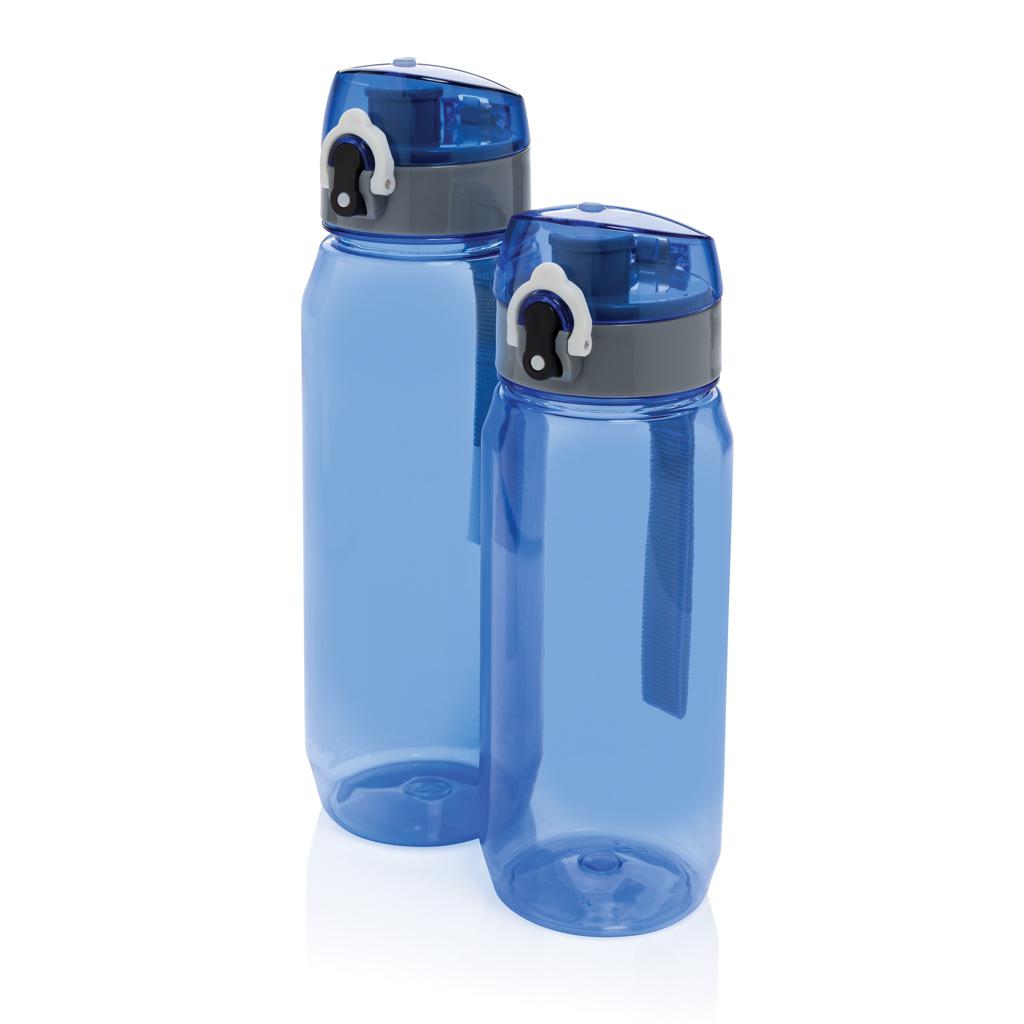Sticlă de apă etanșă și blocabilă din PET reciclat RCS, 800ml Yide  blue