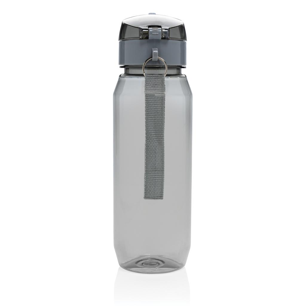 Sticlă de apă etanșă și blocabilă din PET reciclat RCS, 800ml Yide  black