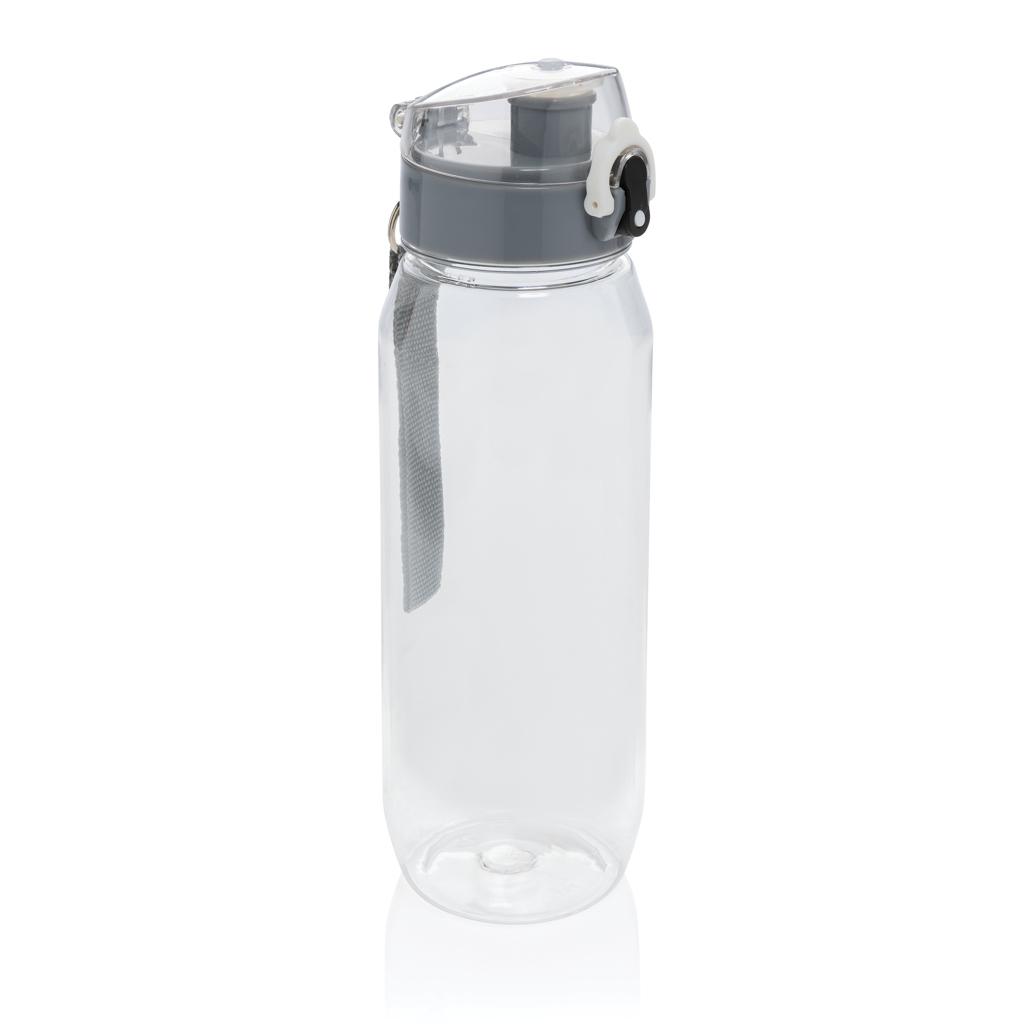 Sticlă de apă etanșă și blocabilă din PET reciclat RCS, 800ml Yide  transparent