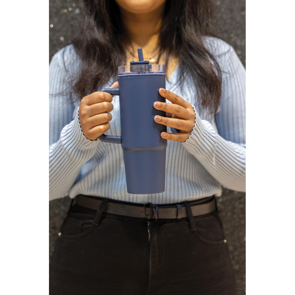 Pahar din plastic RCS cu mâner, 900ml Tana  navy