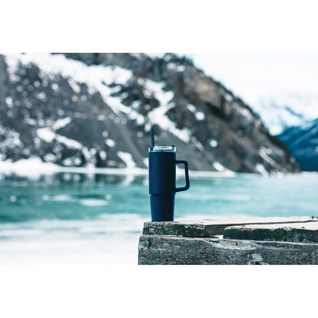 Pahar din plastic RCS cu mâner, 900ml Tana  navy