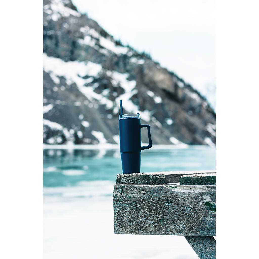 Pahar din plastic RCS cu mâner, 900ml Tana  navy