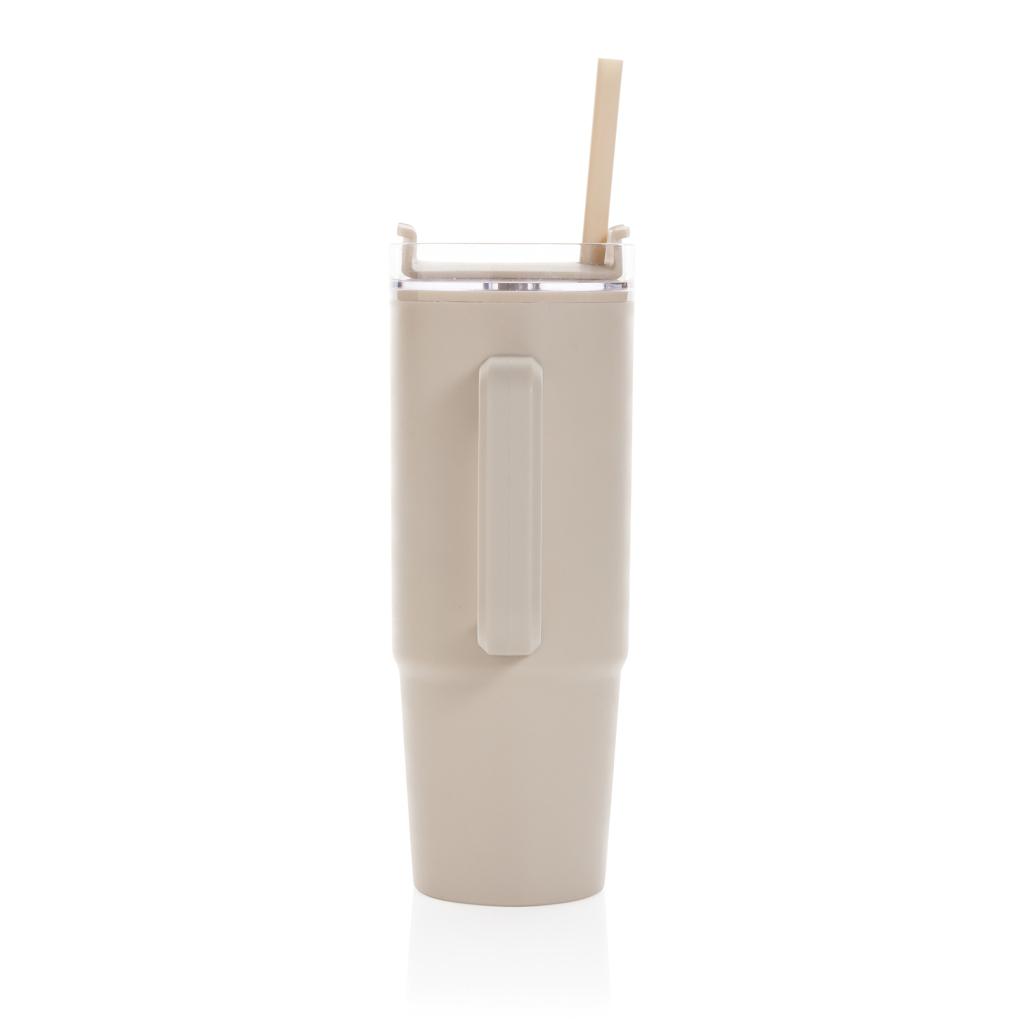 Pahar din plastic RCS cu mâner, 900ml Tana  off white