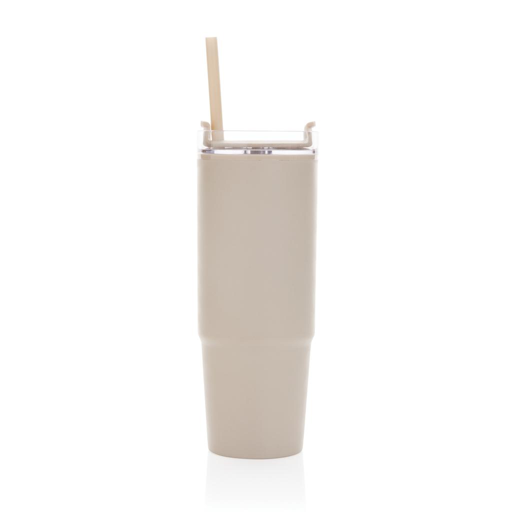 Pahar din plastic RCS cu mâner, 900ml Tana  off white