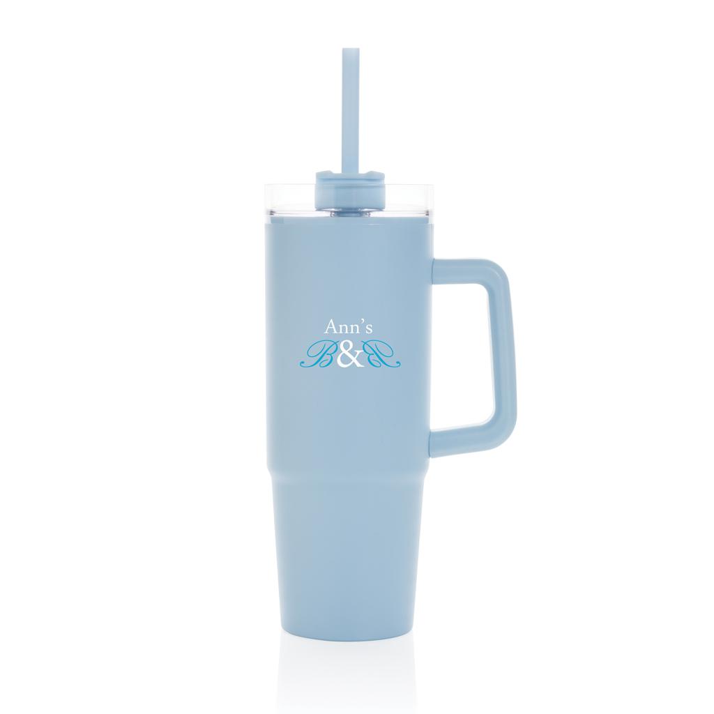 Pahar din plastic RCS cu mâner, 900ml Tana  light blue