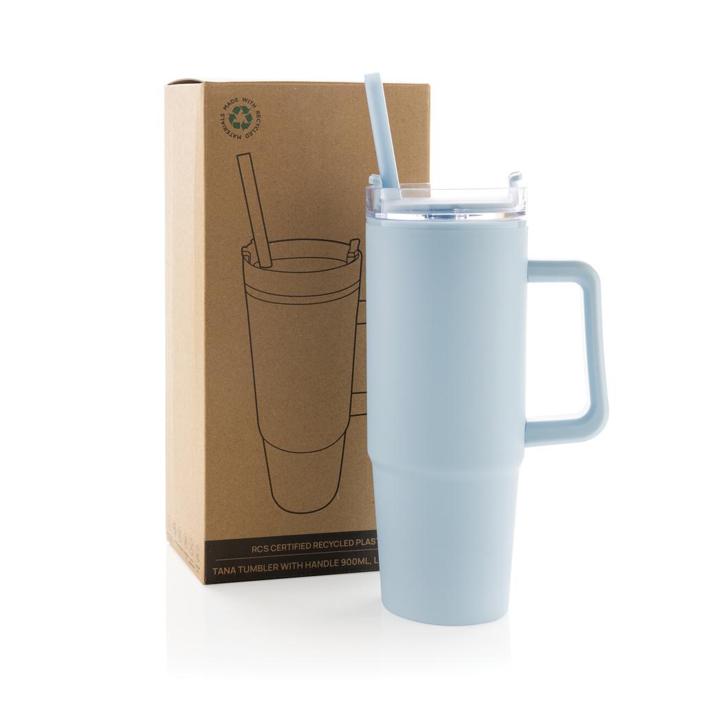 Pahar din plastic RCS cu mâner, 900ml Tana  light blue
