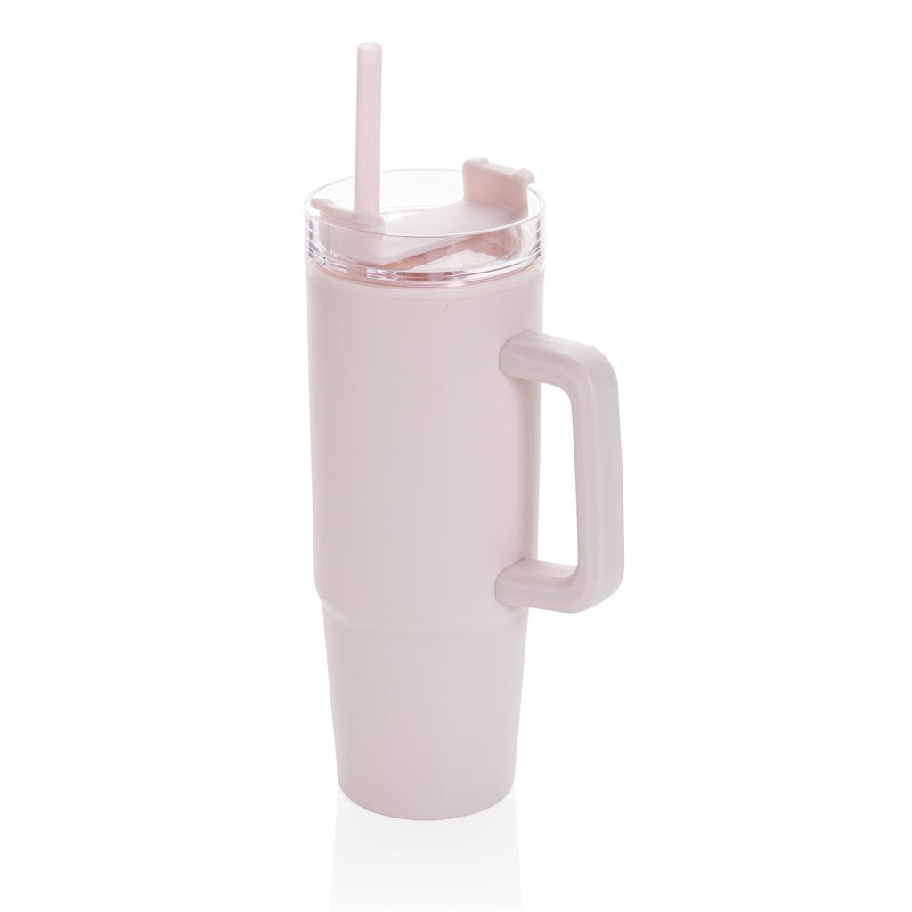 Pahar din plastic RCS cu mâner, 900ml Tana  pink