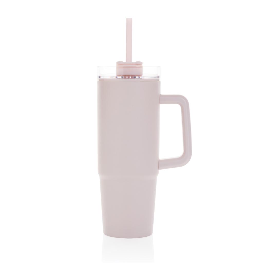 Pahar din plastic RCS cu mâner, 900ml Tana  pink