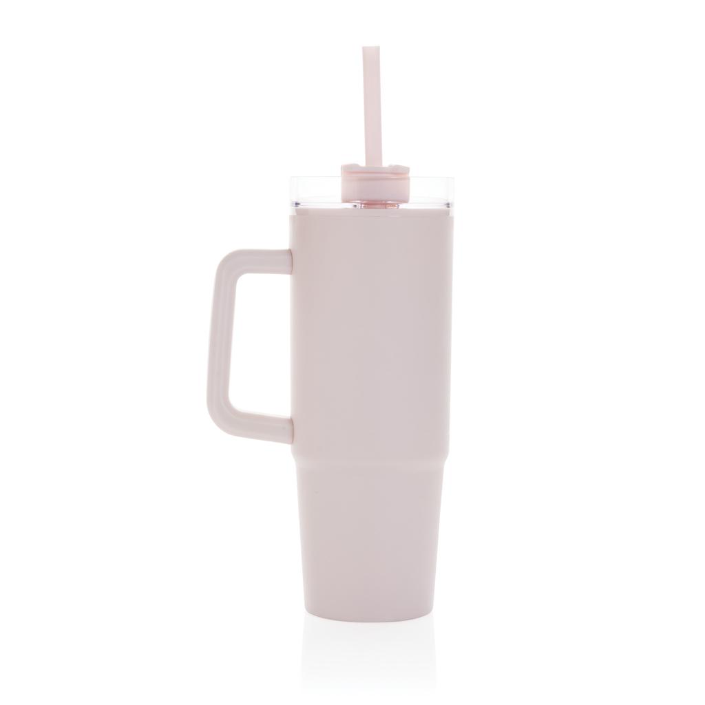 Pahar din plastic RCS cu mâner, 900ml Tana  pink