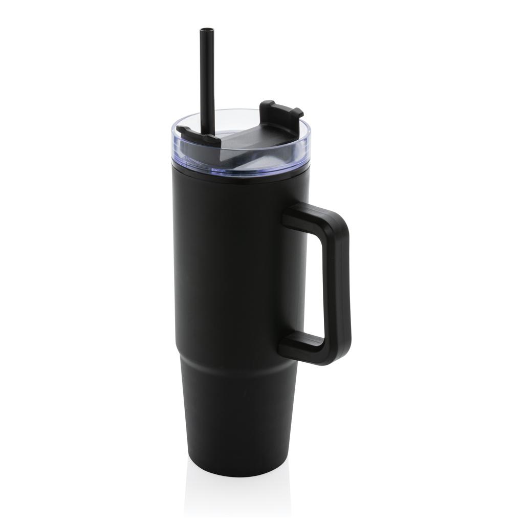 Pahar din plastic RCS cu mâner, 900ml Tana  black