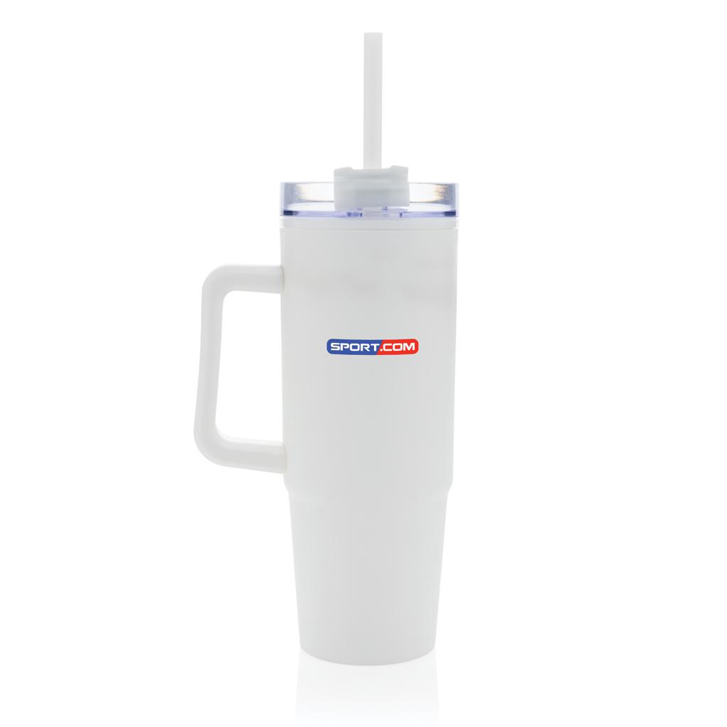 Pahar din plastic RCS cu mâner, 900ml Tana  transparent